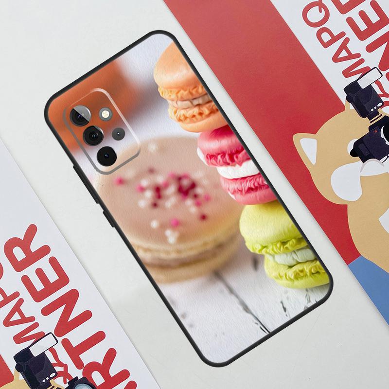 

Dessert ice Cream Macaron Food Case For Samsung Galaxy A06 A16 A36 A56 A55 A35 A33 A53 A13 A23 A17 A54 A34 A14 A52 A32 A15 Samsung A54 5G