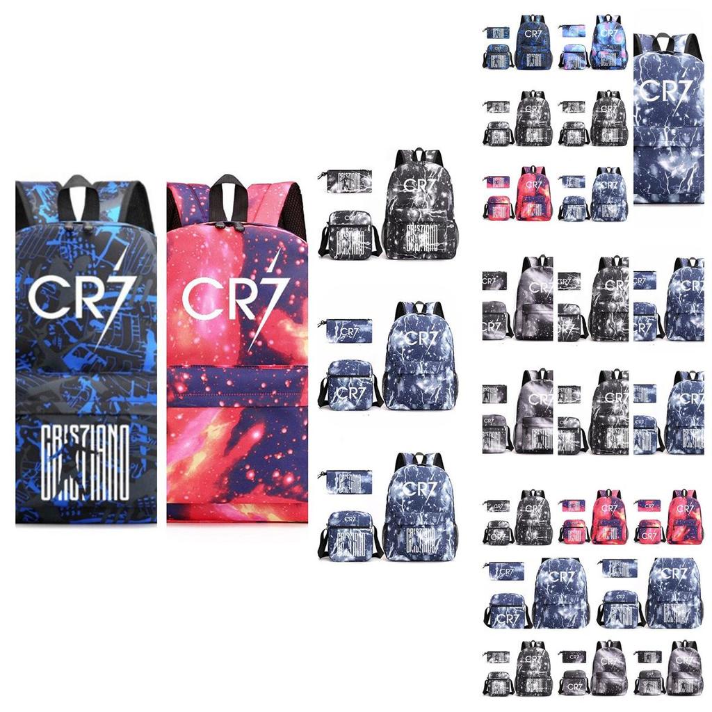 Fashionable Cr7c Teenager Backpack Set With Pen Bag Wholesale