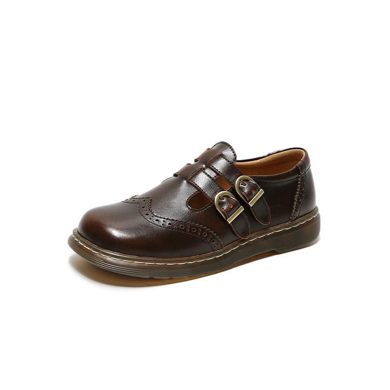 Pantofi Loafers Casual Femei Pantofi Femei Plat Moda Vintage Britanic Piele Oxford Loafers Designer Moda Pantofi Slip-on din Piele