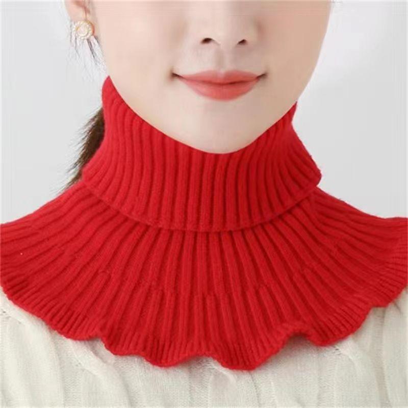 New Autumn Winter Women's Fake Collar High Neck Neck Protector Neck Protector Windproof Knit Warm Neck Cover