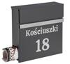Norton Anthracite Letterbox With Inscriptions