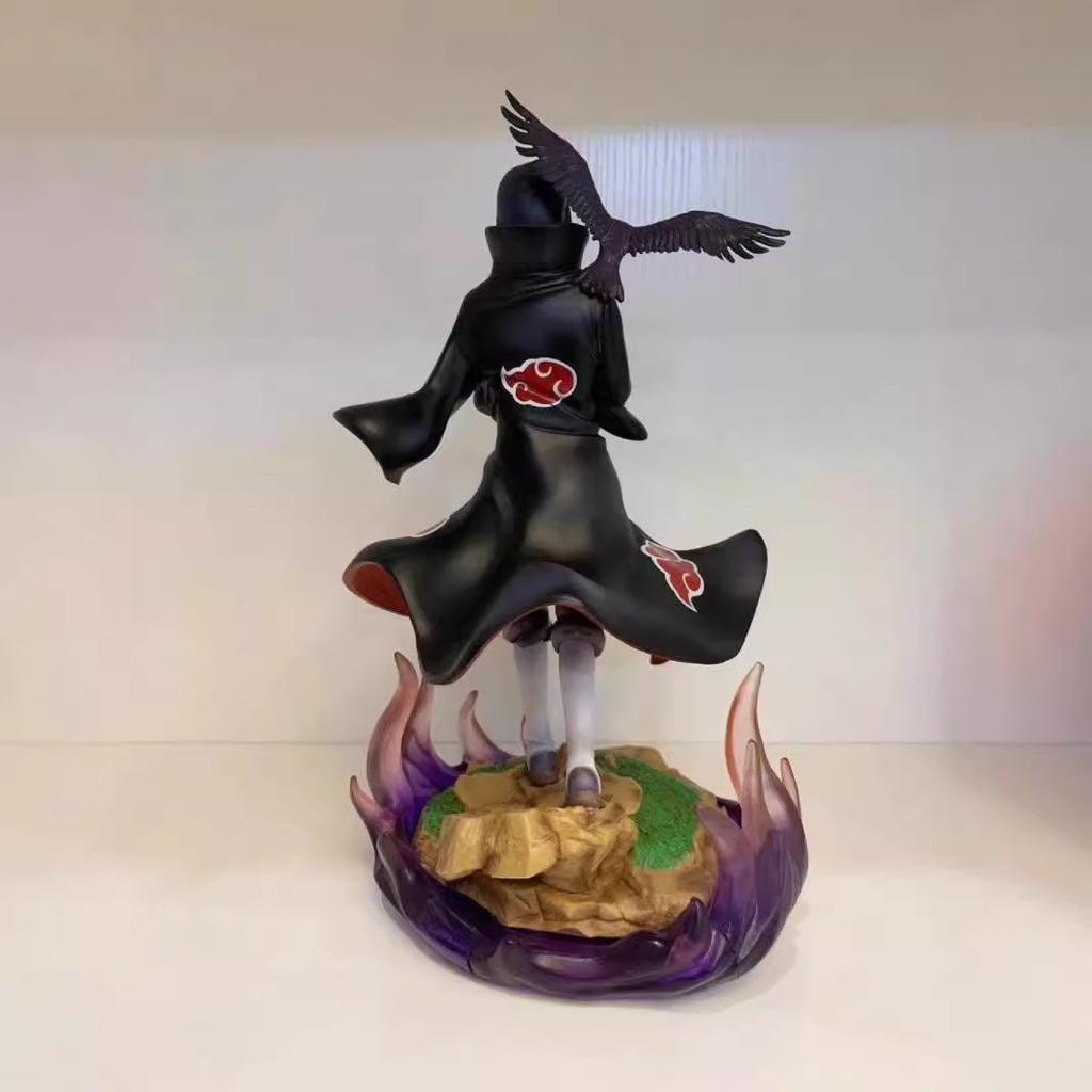33cm Naruto Shippuden Animefigur GK Akatsuki Kråka Uchiha Itachi Actionfigur Modell Leksak Samla Dekorativ Pojke Julklapp