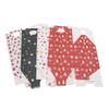 WTEMPO 12PCS 4-Style Christmas Gift Boxes Transparent Window Hand-held Boxes DIY Foldable Christmas Series Patterns Printed Packaging Boxes