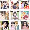 Anime TTamako Market Cm Cushion Cover Cushion Covers Natural Linen Breathable Sofa Bedroom Decor Pillowcase