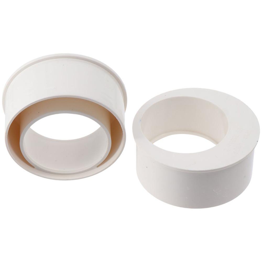 

2 шт. белая эксцентриковая муфта из ПВХ, устойчивая к ржавчине, втулка, вентиляционные трубы