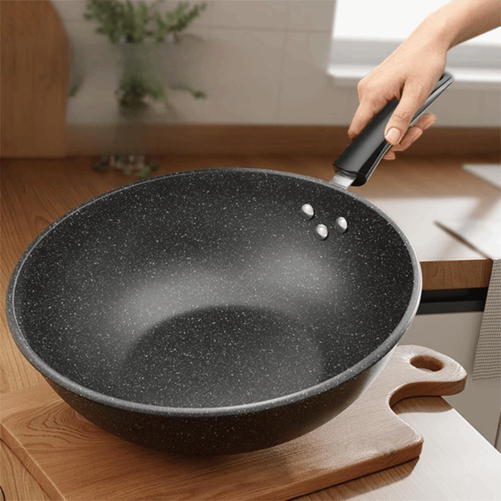Non-Stick Frying Pan Universal Wok Lightweight Stir-Fry Pan  Cooking
