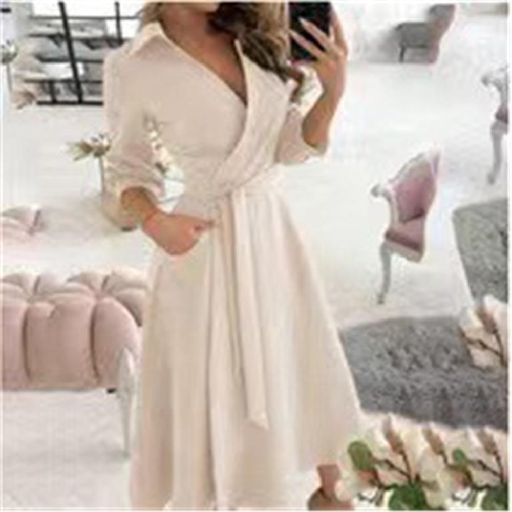 Europe And The United States Women's Temperament Printing Strapped Shirt In The Long Section