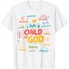 I Am A Child Of God Christian Retro Tshirt Faith Jesus Gifts Tee Tops Christianity Unisex Unisex Summer Crewneck Short Slevee