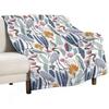 Heron and Plants Throw Blanket Travel Decorative Sofa Blankets For Baby for Winter Blankets