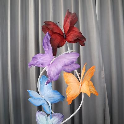 NEUE 3D-simulierte Blumen 30/50CM Großformatiger Riesen-Papierfalter Bunte Schaufenster-Fotografie-Requisiten Party-Zubehör