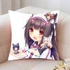 Nekopara GalGame Anime Pillow Case Fashion Square Pillowcase Bedroom Sofa Room Ins Decoration Leisure