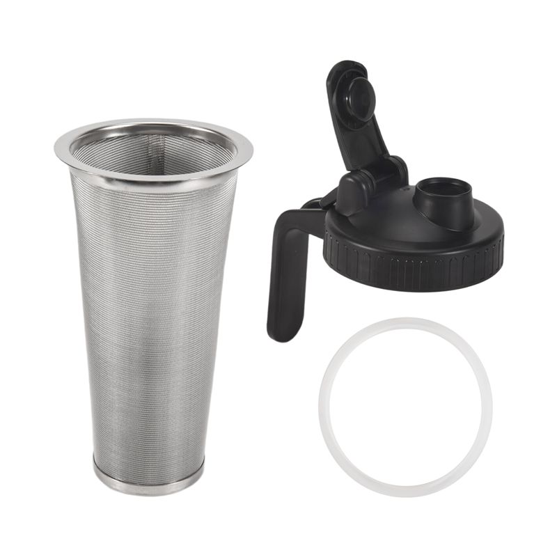 T02C!Cold Brew Filter,Cold Brew Coffee Filter,Jar Lid For Coffee Strainer Coffee Cold Brew Maker For 86Mm Jars