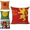 Game Of Thrones Themed Cotton Linen Pillow Cover For Winter Decor Sofa Home Car