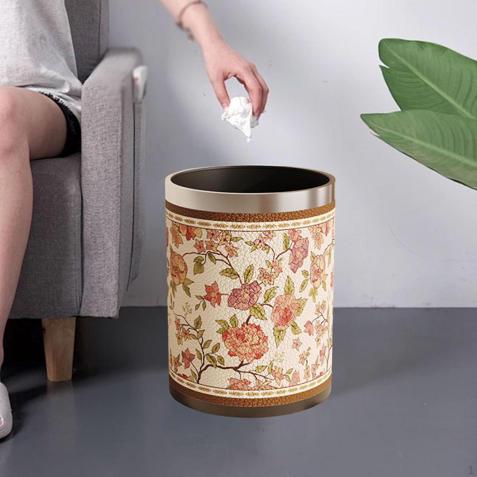 

Мусорное ведро из искусственной кожи в американском стиле для ванной, спальни, общежития, кухни, офиса Style A