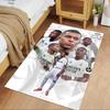 Mbappé Customized Name Floor Rug Office Rug Design for Outdoor Kitchen Balcony Playrooms Antislip Carpet Decorate Offices Birthday/Christmas Gift
