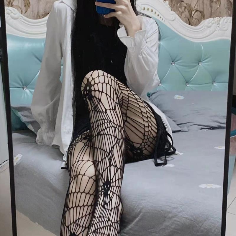 Womens High Waist Tights Fishnet Stockings Thigh High Pantyhose Halloween Cosplay Pantyhose Leggings