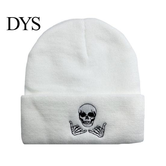 Pohodlná zimní čepice Beanie Pletená Vyšívaná Teplá Zábavný Design Silná Pružná Unisex pro Každodenní Nošení Venkovní Sporty