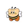 Bee Cartoon Creative Design Metal Badge Unique Kirby Inspired Pin For Collectors