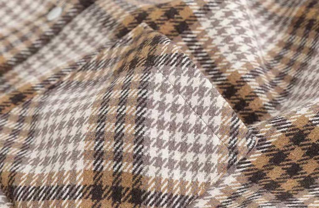 EASTEMPO Langarm Büro Locker Kariert Große Größen Damen Hemd, Herbst, Freizeit, Passform, Muster, (JP, Alphabet, 2XL, Schwarz)