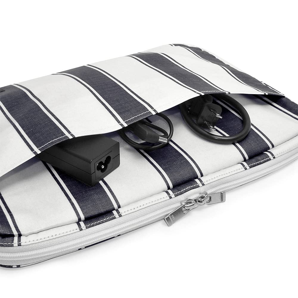 STYLE Decor PC Stylish and for Laptops Simple Stripe Includes a Set of 2 Adult Case, Cute, (Medium, 13.3 inches), Design, Navy, W0706910-NVL2511.