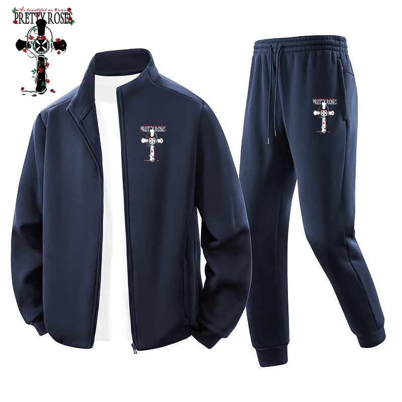 Мужской зимний хлопковый спортивный костюм, толстовка с капюшоном + штаны, комплект из 2 предметов, мужской кардиган, флисовая толстовка, костюм S