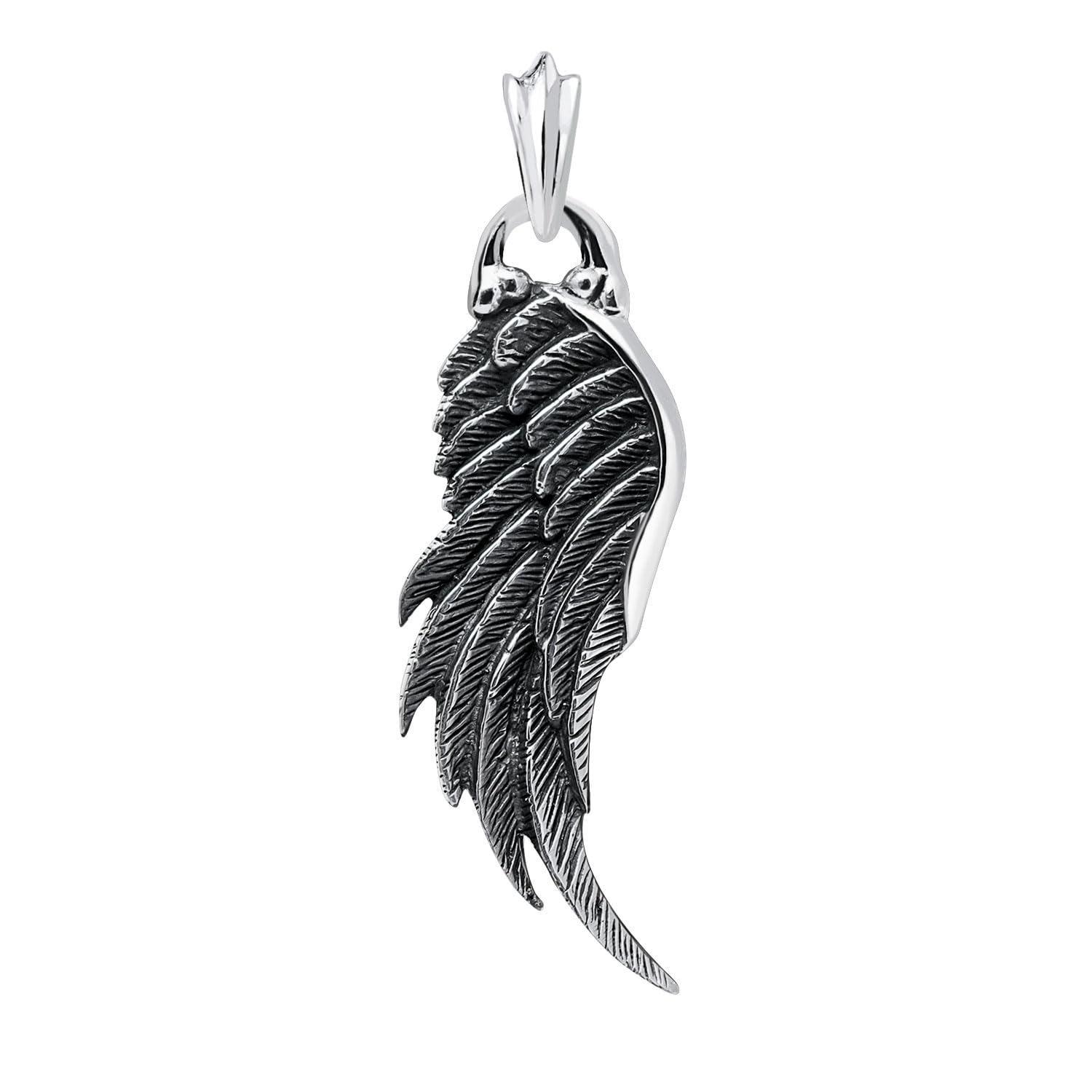 

[Sears] Feather Pendant Top, Sterling Silver 925, Pendant Top Only