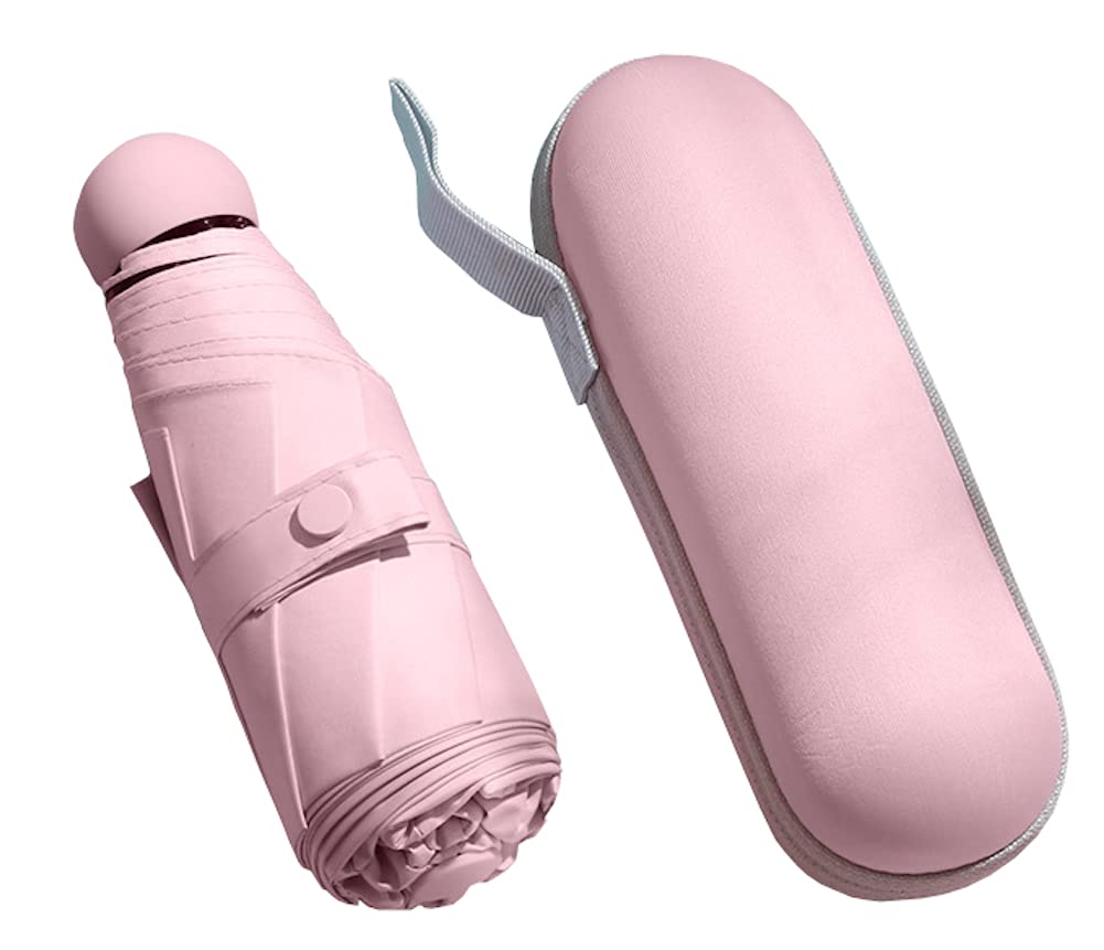 

Folding Suitable for Sun and Includes Storage TOKYO GOODS MARKET Lightweight, Compact, UV-Cutting Parasol, Unisex, Rain, Case, (Pink) розовый