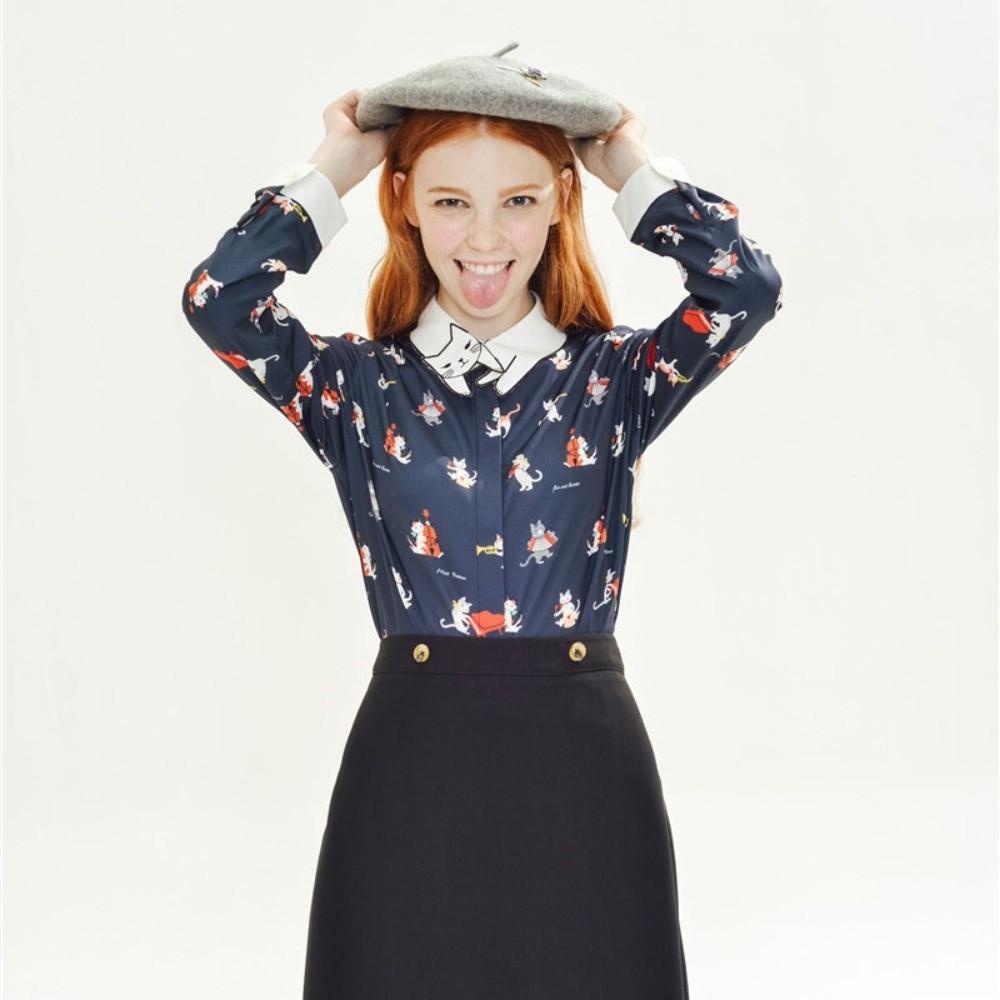 Slim Cat Fake Collar Cartoon Detachable False Collar Fashion Base Layer Top Weater Decorative