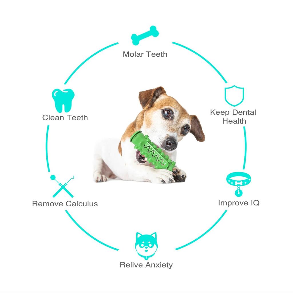 Toothbrush Chew Dog Toy Soft Rubber No Sound Puppy Plaything Interactive Chewing Bown Dogs Toys Relax Aggressive Chew Toy