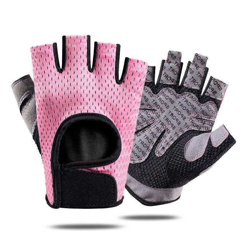 Fitness Half Finger Gloves for Men and Women Outdoor Wear Resistant Breathable Non Slip Hand Guard Bicycle Riding Sports Thin Gloves