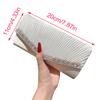 Fashion Women Pleated Evening Bag Party Banquet Bag for Ladies Wedding Clutches Handbag Shoulder Bag Chain Bags