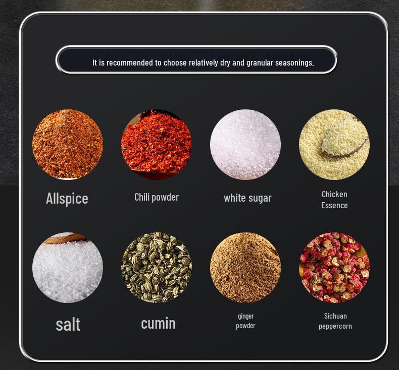 Kitchen Spice Jar Set: Storage Containers for Salt, MSG, and Seasonings