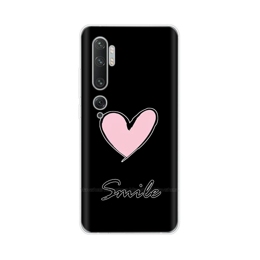 For Xiaomi Mi Note 10 Case Cute Painted Soft Silicone Back Cover For Xiaomi Mi Note10 Pro Lite 10lite Clear Phone Cases Fundas