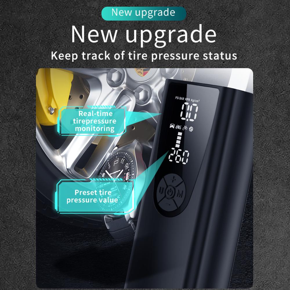 Portable Inflator Pump 8000mAh Multiple Inflatable Uses Suitable for Outdoor Carrying Reverse