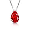 Caibao Ice Flower Cut High Carbon Diamond Pear Shaped Pendant Fashionable, Simple, Light Luxury Water Drop Necklace