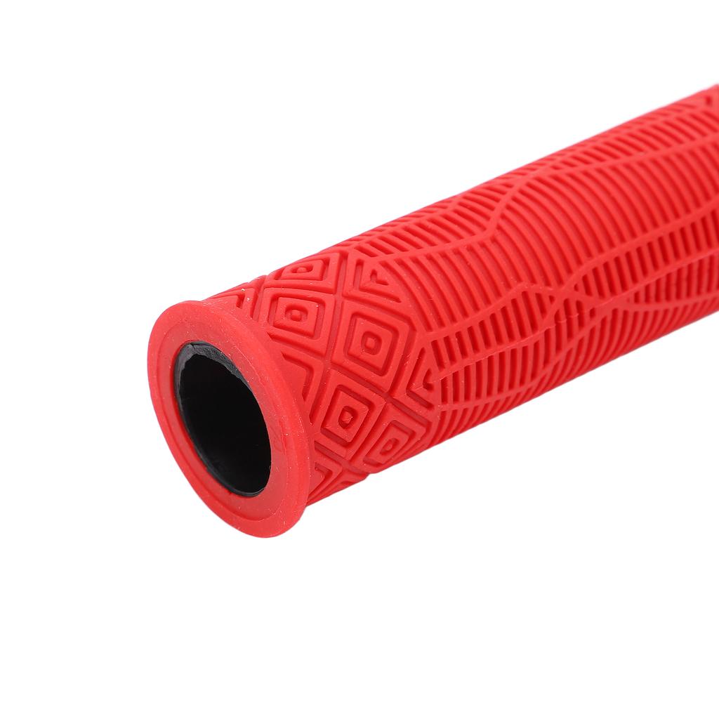 2Pcs Bike Handle Grip Rubber Anti Slip Wear Resistant Ergonomic Hollow Design Bike Handlebar Grips Cover