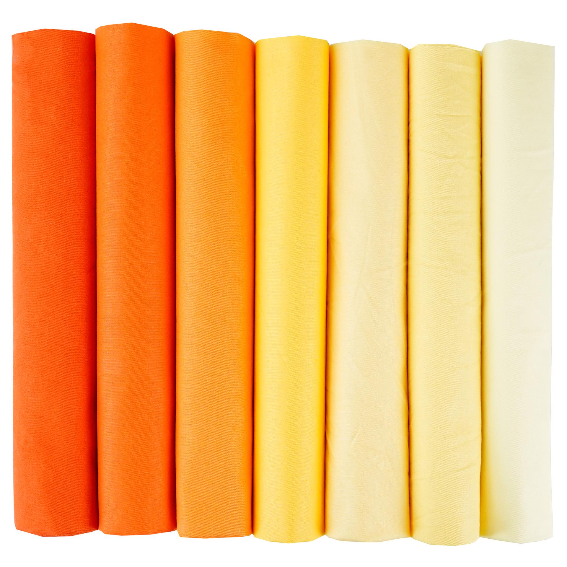 

Комплект из 7-цветной хлопковой ткани для пэчворка ручной работы - однотонные и узорчатые узоры из саржи