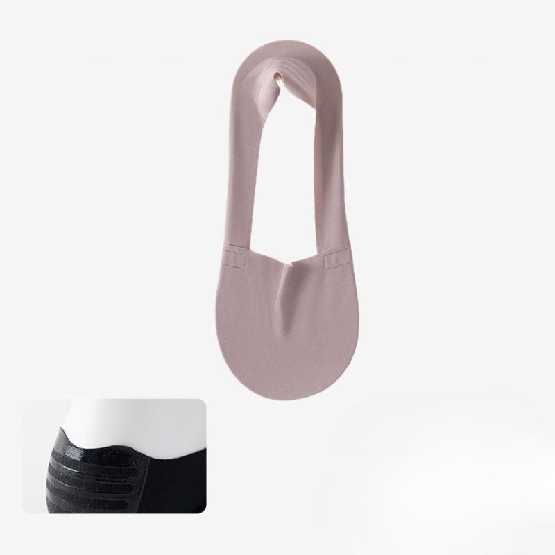 Shoe Socks with Shallow Opening and Invisible Design, Women's Anti-slip Non-slip Socks, Pure Cotton Bottom, Ice Silk Socks