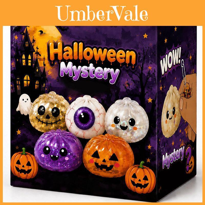Halloween Ghost Stress Relief Toy Set With Tpr Material For Relaxation And Anxiety Relief