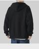 Men's Autumn and Winter Solid Color Zipper Hoodie: Plus Velvet Cardigan Sweatshirt