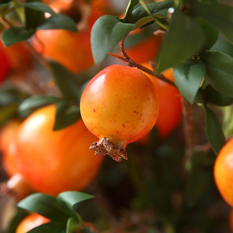Künstlicher Obst-Granatapfel-Zweig, 86 cm, für Garten, Küche, Wandbehang, Hochzeit, Party, Fotografie, Requisiten, Dekoration