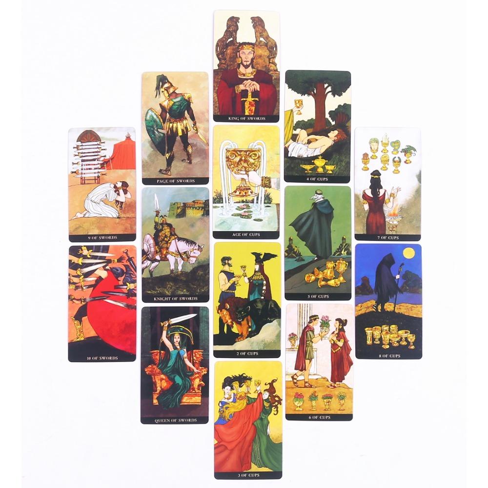 10,3*6cm Circe Tarot 78 ks karet s průvodcem pro začátečníky Červené zlacené okraje