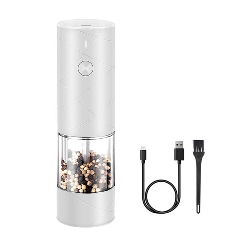 

Rechargeable Cordless Grinding Machine For Coffee Bean Pepper Spices Mill Grinder with LED Light Home Kitchens Appliance білий