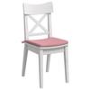 Seat Cushion Set 4 Pcs Pink 40 X 40 X 3 Cm Velvet