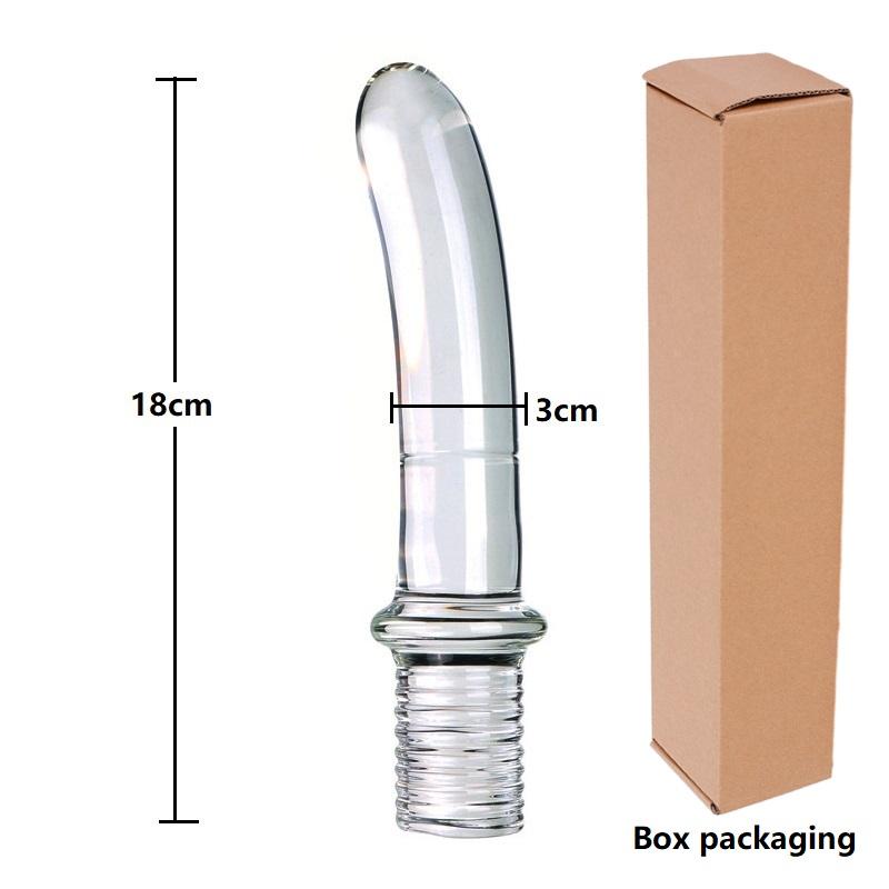 Dildo-uri din Sticlă de Cristal Dildo Realist Mărgele de Sticlă Penis Plug Anal pentru Punct G Jucării Sexuale Erotice pentru Femei Cupluri Adulți