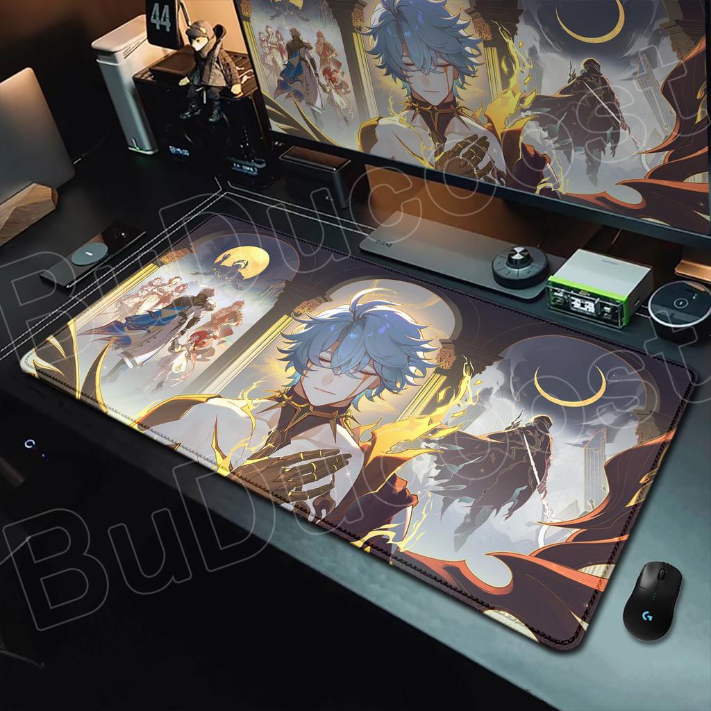 Tappetino per Mouse Grande 1200x600mm Gioco Honkai Star Rail Phainon Tappetino da Scrivania Tappeto per PC Stampa HD Tappetino per Mouse Laptop Tappetino per Tastiera Accessori