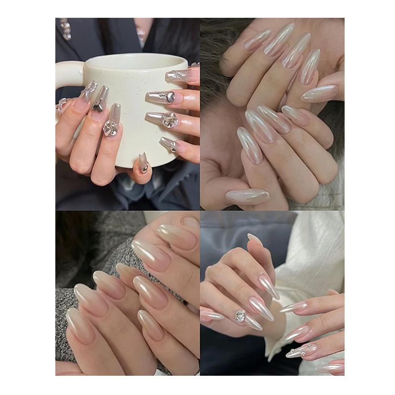 1PCS Nail Plating Crystal Powder Nail Glitter Extreme Light Powder Ultra Bright Moonlight Plating Crystal Magic Mirror Powder