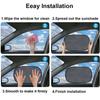 Car Window Shades Sunshade For Car Side Windows Static Film 4Pcs 20"x12" Blocks UV Rays