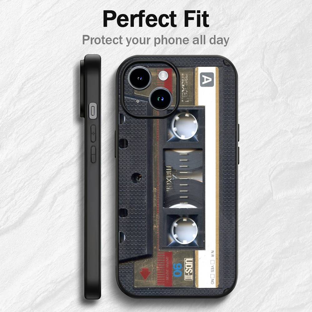 Radio Tape Cassette Phone Case For iPhone 17 16 15 14 13 12 PRO MAX PLUS Mini TPU Soft to Skin-friendly case