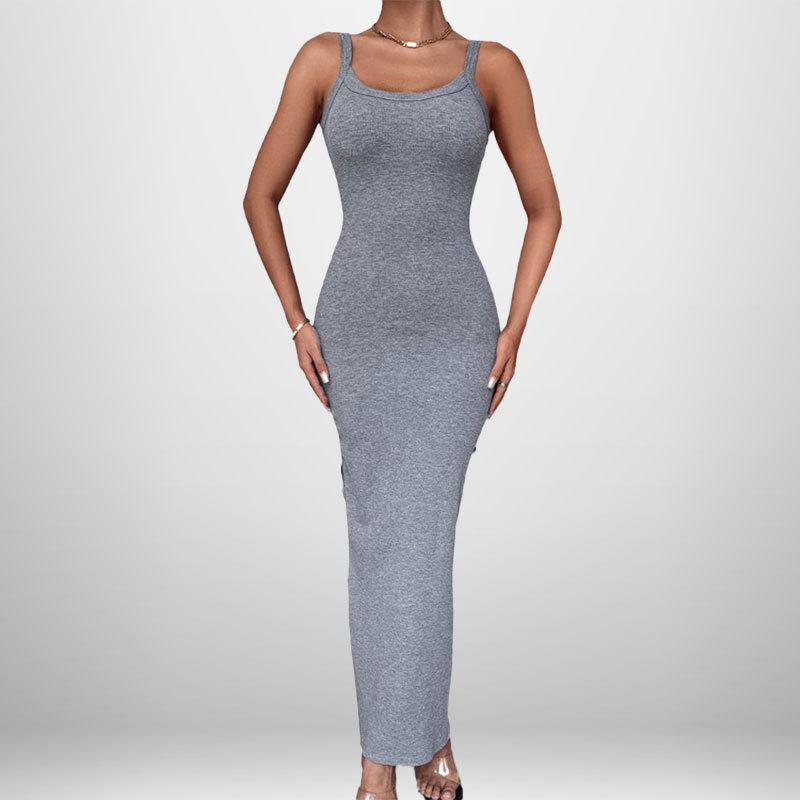 New Spring Style Stylish Suspender Slimming Buttocks Solid Color Dress Long Skirt